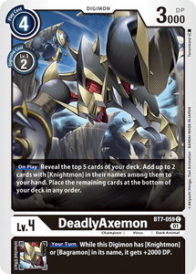 DeadlyAxemon BT7-059 C Next Adventure Digimon TCG - guardiangamingtcgs