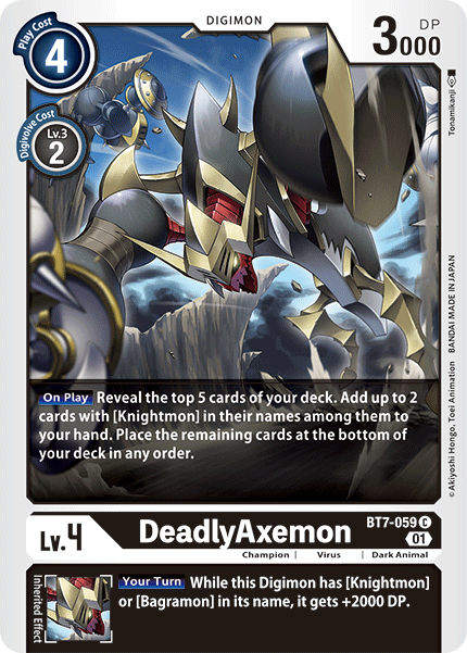 DeadlyAxemon BT7-059 C Next Adventure Digimon TCG - guardiangamingtcgs