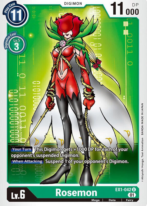 Rosemon EX1-042 U Classic Collection Digimon TCG - guardiangamingtcgs