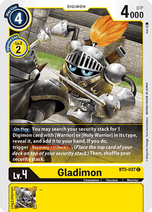 Gladimon BT5-037 C Battle of Omni Digimon TCG - guardiangamingtcgs