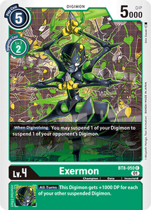 Exermon BT8-050 C New Awakening Digimon TCG - guardiangamingtcgs