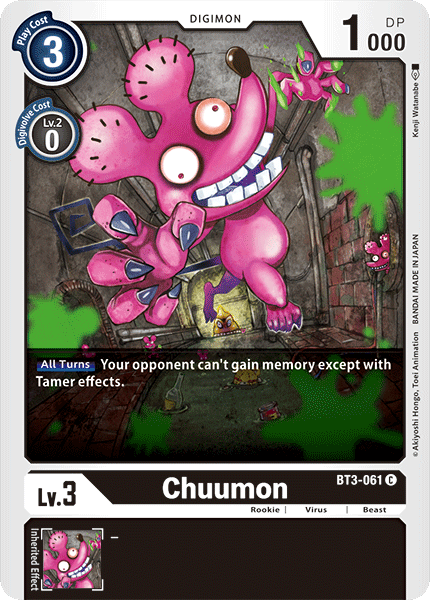 Chuumon BT3-061 C Release Special Booster Digimon TCG - guardiangamingtcgs