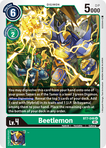 Beetlemon BT7-046 U Next Adventure Digimon TCG - guardiangamingtcgs