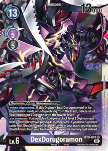 Foil DexDorugoramon BT9-081 SR X Record Digimon TCG - guardiangamingtcgs