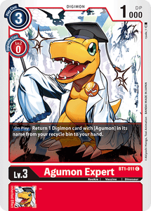 Agumon Expert BT1-011 C Release Special Booster Digimon TCG - guardiangamingtcgs