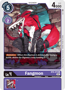 Fangmon BT8-076 C New Awakening Digimon TCG - guardiangamingtcgs