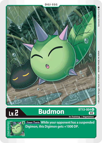 Budmon BT13-004 U Versus Royal Knights Digimon TCG - guardiangamingtcgs