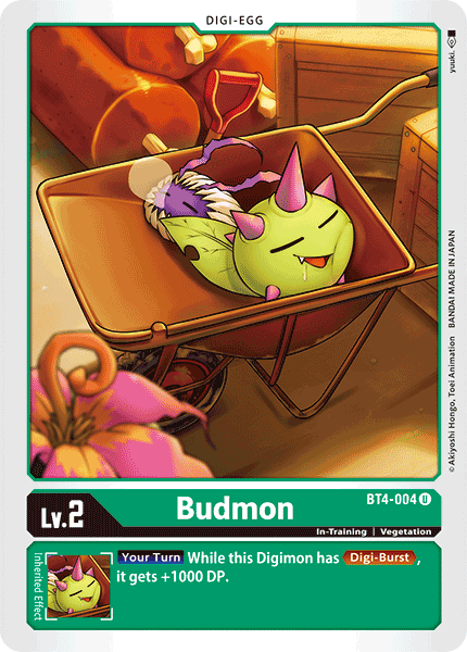 Budmon BT4-004 U Great Legend Digimon TCG - guardiangamingtcgs