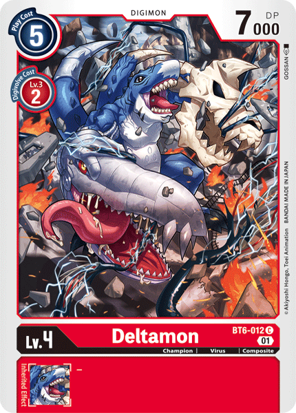 Deltamon BT6-012 C Double Diamond Digimon TCG - guardiangamingtcgs