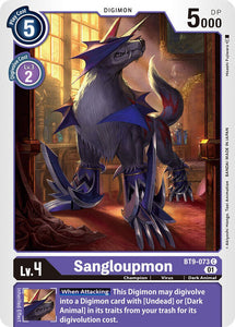 Sangloupmon BT9-073 C X Record Digimon TCG - guardiangamingtcgs