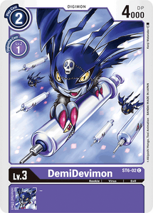 DemiDevimon ST6-02 C Starter Deck 06: Venomous Violet Digimon TCG - guardiangamingtcgs