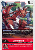 Growlmon BT12-010 C Across Time Digimon TCG - guardiangamingtcgs