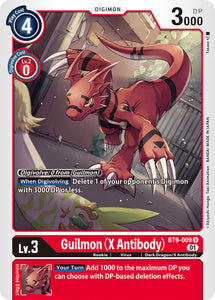 Guilmon (X Antibody) BT9-009 U X Record Digimon TCG - guardiangamingtcgs