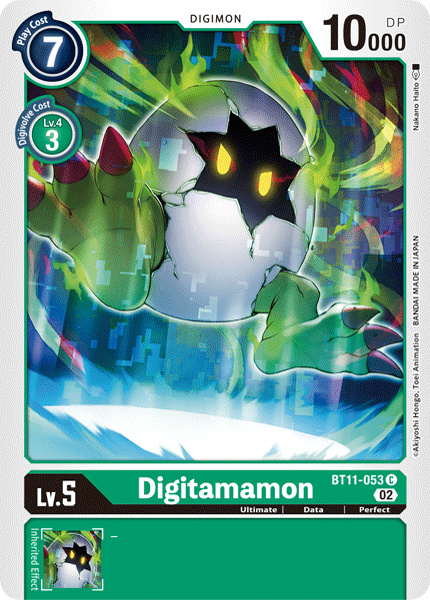 Foil Digitamamon BT11-053 C Dimensional Phase Digimon TCG - guardiangamingtcgs