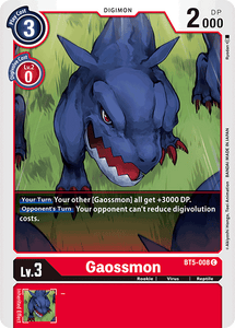 Gaossmon BT5-008 C Battle of Omni Digimon TCG - guardiangamingtcgs