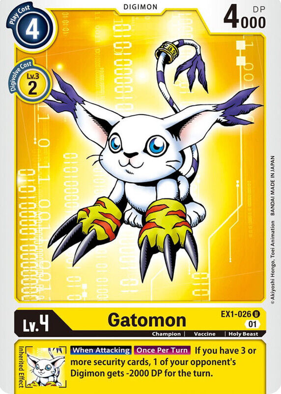 Gatomon EX1-026 U Classic Collection Digimon TCG - guardiangamingtcgs