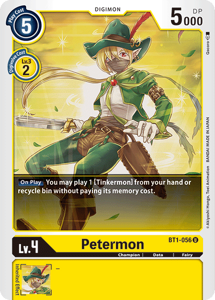 Petermon BT1-056 U Release Special Booster Digimon TCG - guardiangamingtcgs