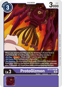 ProtoGizmon BT13-080 C Versus Royal Knights Digimon TCG - guardiangamingtcgs