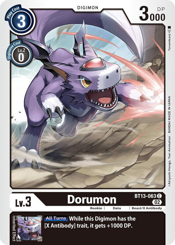 Dorumon BT13-063 C Versus Royal Knights Digimon TCG - guardiangamingtcgs