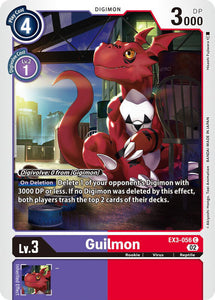 Guilmon EX3-056 C Draconic Roar Digimon TCG - guardiangamingtcgs