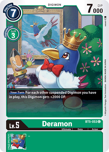 Deramon BT5-053 C Battle of Omni Digimon TCG - guardiangamingtcgs