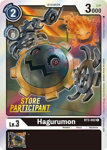 Foil Hagurumon - BT2-052 (Store Participant) C Release Special Booster Digimon TCG - guardiangamingtcgs