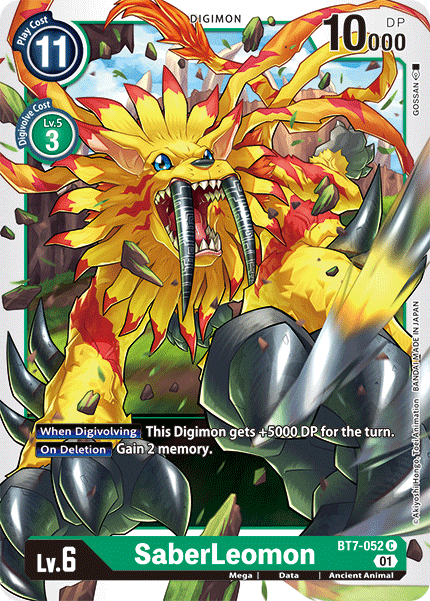 SaberLeomon BT7-052 C Next Adventure Digimon TCG - guardiangamingtcgs