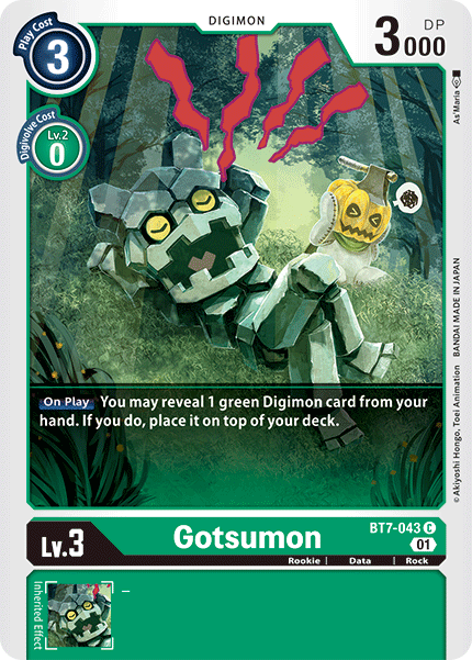 Gotsumon BT7-043 C Next Adventure Digimon TCG - guardiangamingtcgs