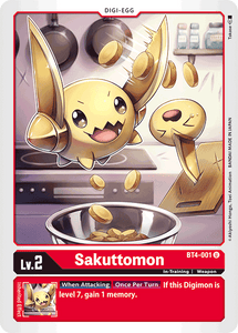 Sakuttomon BT4-001 U Great Legend Digimon TCG - guardiangamingtcgs