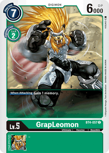 GrapLeomon BT4-057 C Great Legend Digimon TCG - guardiangamingtcgs