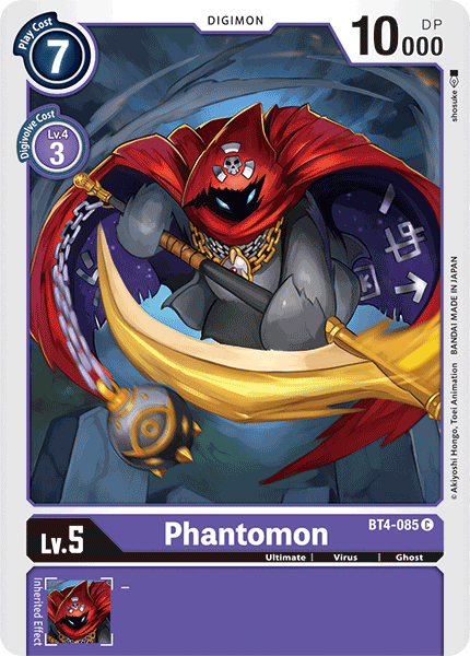 Phantomon BT4-085 C Great Legend Digimon TCG - guardiangamingtcgs