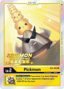Foil Pickmon (Digimon Card Game Fest 2022) BT5-003 U Battle of Omni Digimon TCG - guardiangamingtcgs