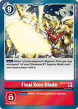 Foil Final Xros Blade BT12-100 R Across Time Digimon TCG - guardiangamingtcgs