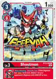 Shoutmon BT12-008 C Across Time Digimon TCG - guardiangamingtcgs