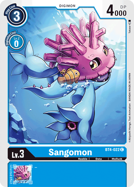 Sangomon BT4-022 C Great Legend Digimon TCG - guardiangamingtcgs