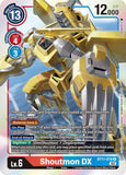 Foil Shoutmon DX BT11-018 R Dimensional Phase Digimon TCG - guardiangamingtcgs