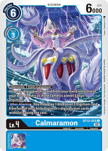 Calmaramon BT12-025 C Across Time Digimon TCG - guardiangamingtcgs