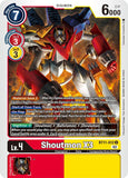 Shoutmon X3 BT11-012 U Dimensional Phase Digimon TCG - guardiangamingtcgs