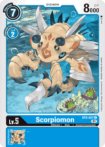 Scorpiomon BT8-027 C New Awakening Digimon TCG - guardiangamingtcgs