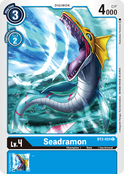 Seadramon BT2-024 C Release Special Booster Digimon TCG - guardiangamingtcgs