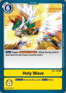 Holy Wave BT1-107 C Release Special Booster Digimon TCG - guardiangamingtcgs