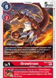 Growlmon EX2-009 C Digital Hazard Digimon TCG - guardiangamingtcgs