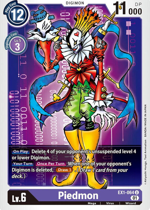 Piedmon EX1-064 U Classic Collection Digimon TCG - guardiangamingtcgs