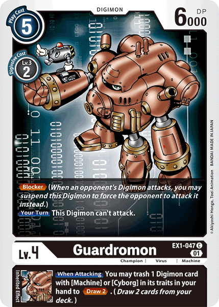 Guardromon EX1-047 C Classic Collection Digimon TCG - guardiangamingtcgs