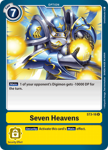 Seven Heavens ST3-16 U Starter Deck 03: Heaven's Yellow Digimon TCG - guardiangamingtcgs