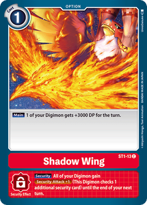 Shadow Wing ST1-13 C Starter Deck 01: Gaia Red Digimon TCG - guardiangamingtcgs