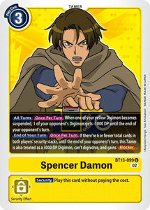 Spencer Damon BT13-099 U Versus Royal Knights Digimon TCG - guardiangamingtcgs