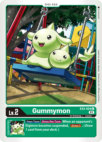 Gummymon EX2-004 U Digital Hazard Digimon TCG - guardiangamingtcgs