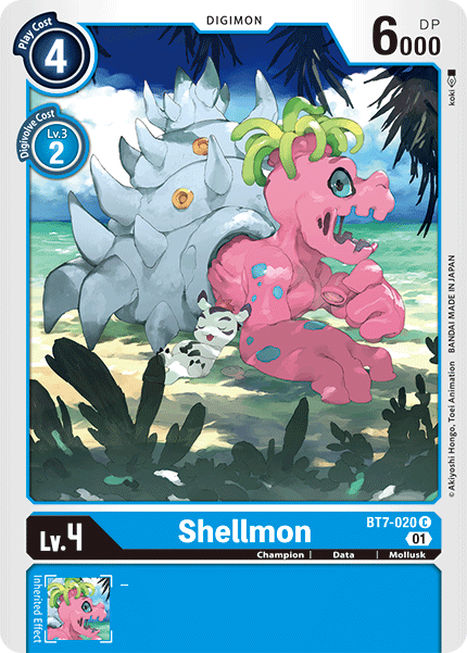 Shellmon BT7-020 C Next Adventure Digimon TCG - guardiangamingtcgs