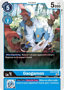 Gaogamon EX4-017 C Alternative Being Booster Digimon TCG - guardiangamingtcgs